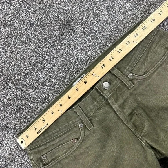 Naked & Famous Weird Guy Green Selvedge Chino Denim Jeans Mens 32 Button Fly